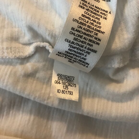 Chicos Zenergy Karsyn Solid Tunic V-Neck Top White Slub Knit Size 2 (US Size L) - Picture 5 of 7